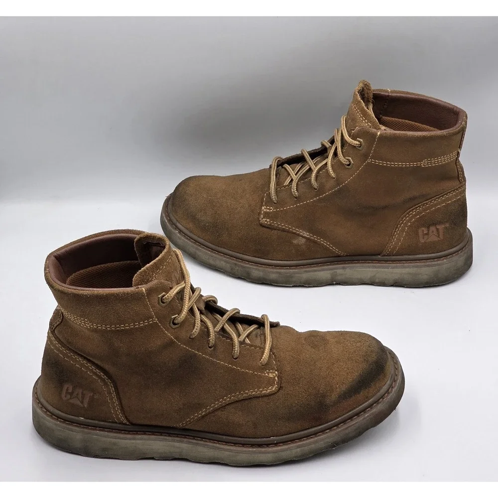 Caterpillar CAT Narrate P725201 Men's Suede Ankle Work Boots Size 9M